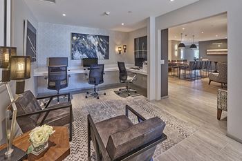 Lansdale Station Apartments business center